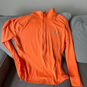 Under Armour Vibrant Orange Half-Zip Top